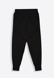 Black high-waist trousers, slim fit, East Vibe